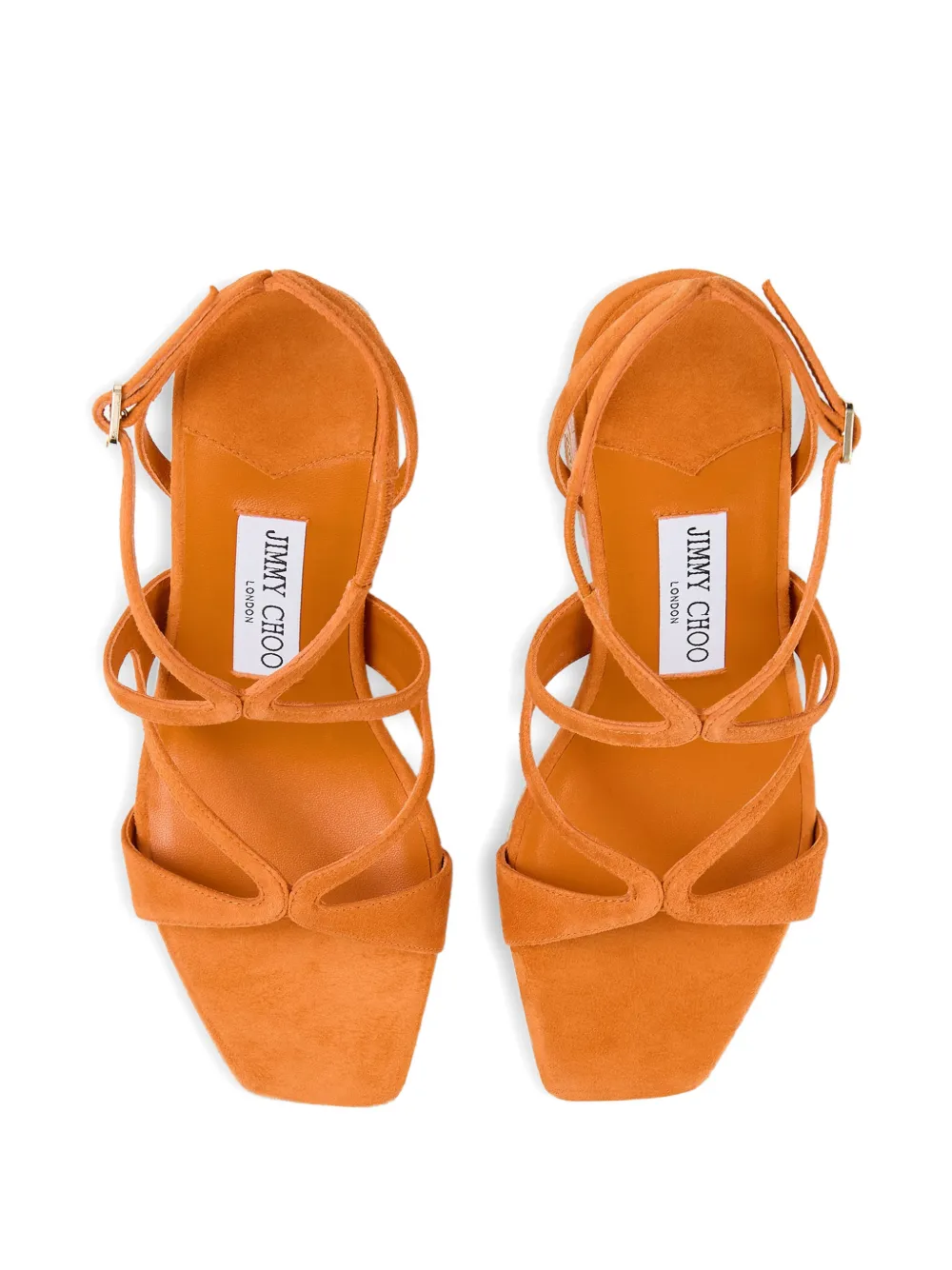 Jimmy Choo Ayla espadrilles met bloemapplicatie Oranje