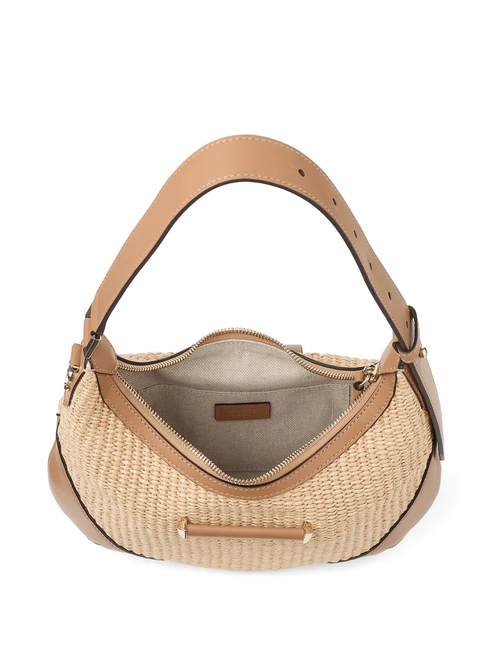 Jimmy Choo Kleine Bar Hobo schoudertas Beige