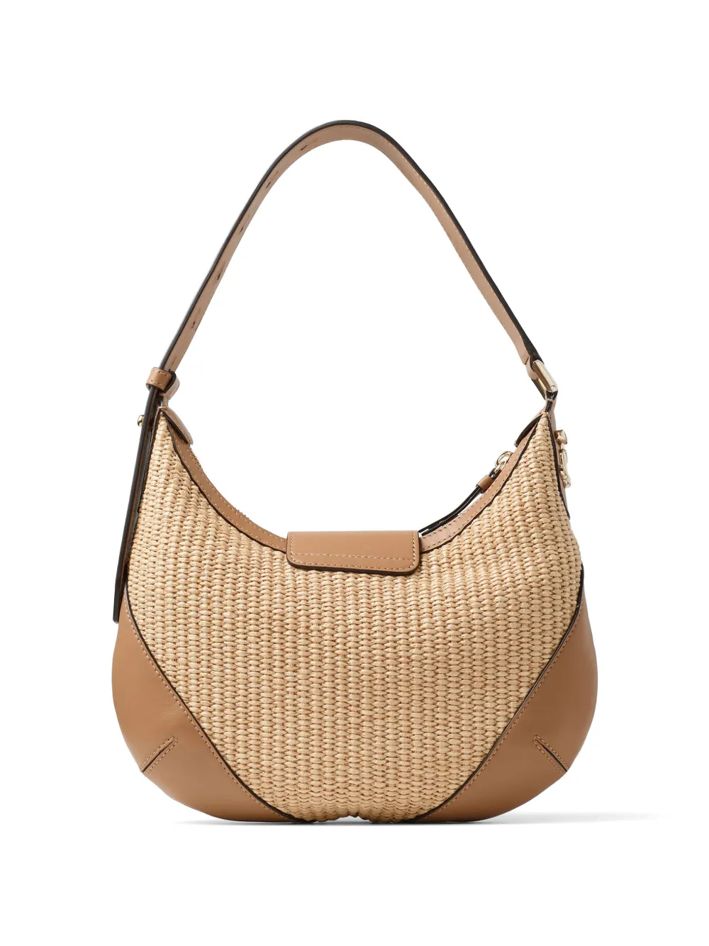 Jimmy Choo Kleine Bar Hobo schoudertas Beige
