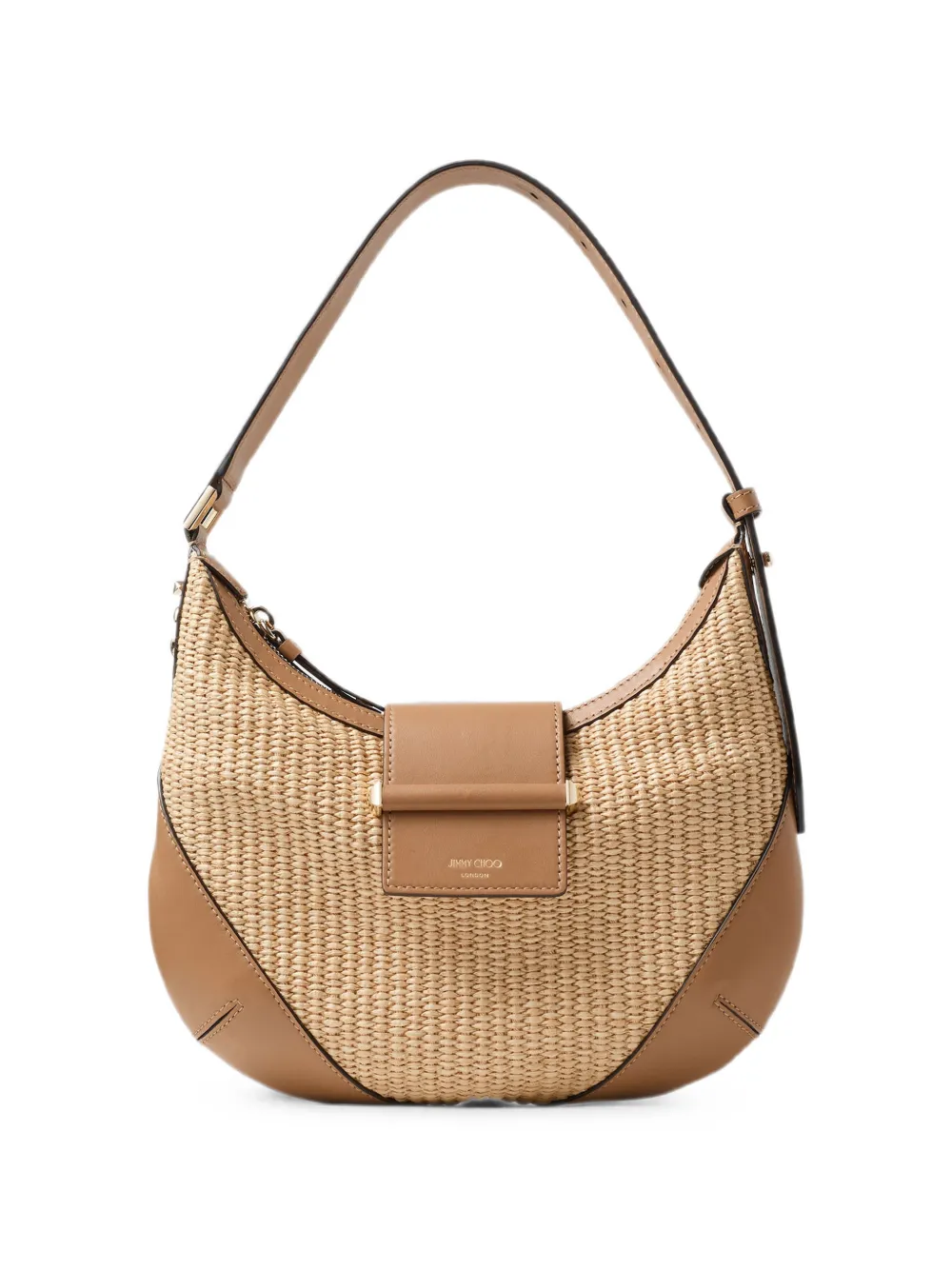 Jimmy Choo small Bar Hobo shoulder bag - Toni neutri