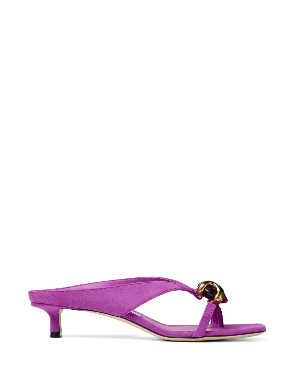 Jimmy Choo 35mm Emeri Stone thong heeled mules - Violett