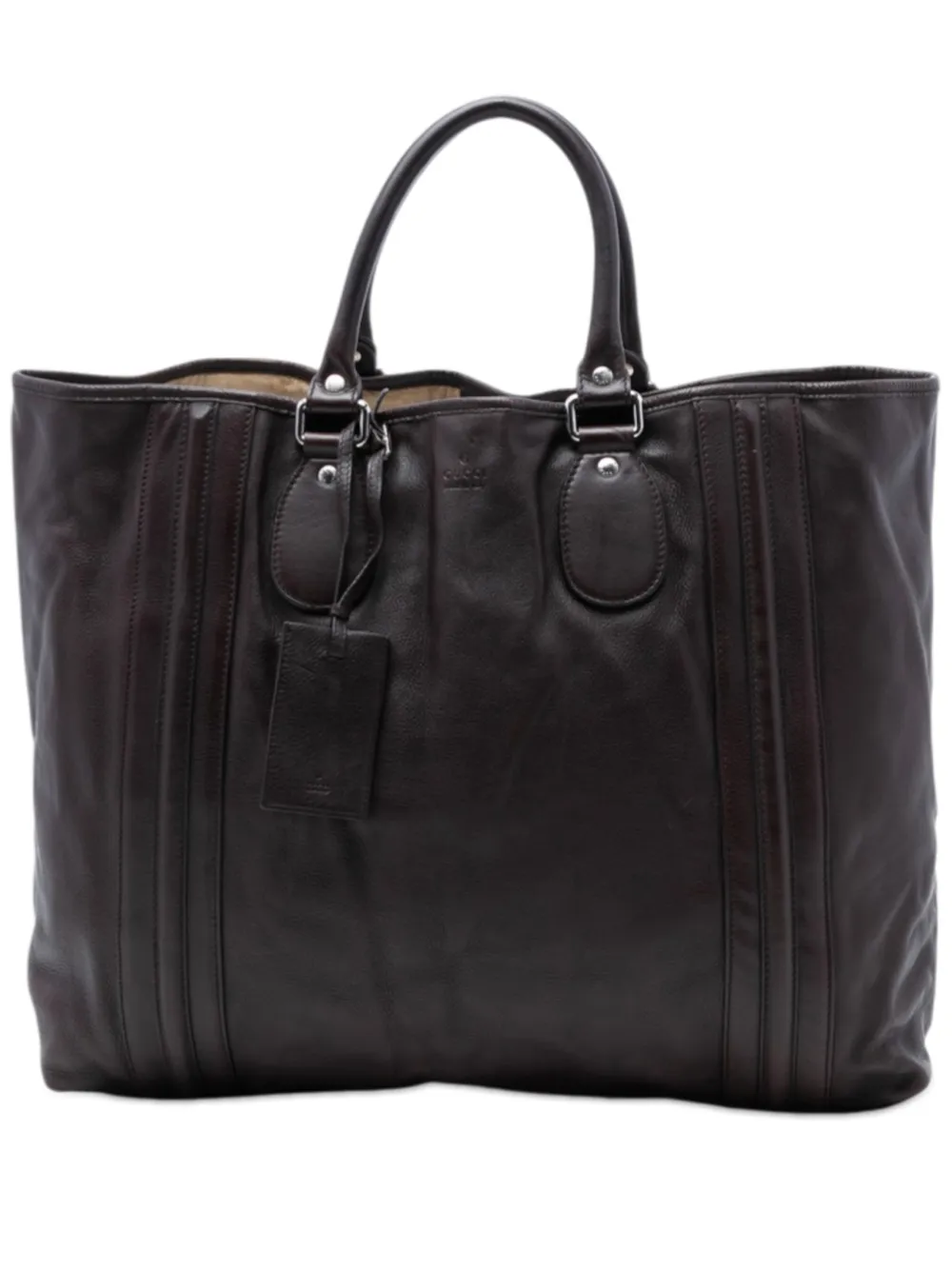 Gucci Pre-Owned 2016-2025 Leather tote bag - Marrone