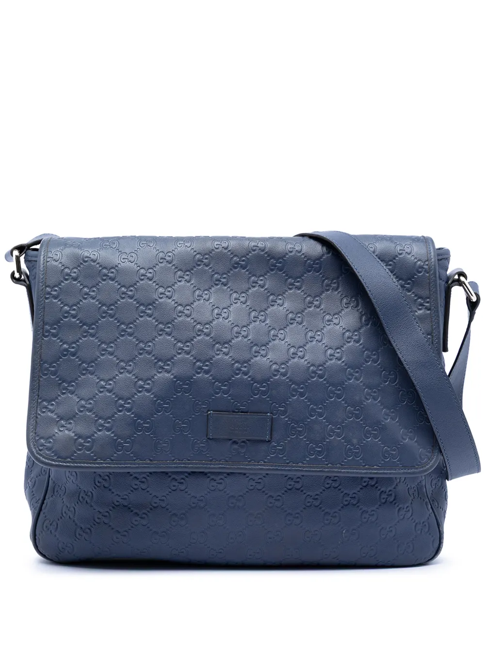 Gucci Pre-Owned 2016-2025 Guccissima Messenger Bag crossbody bag - Blu