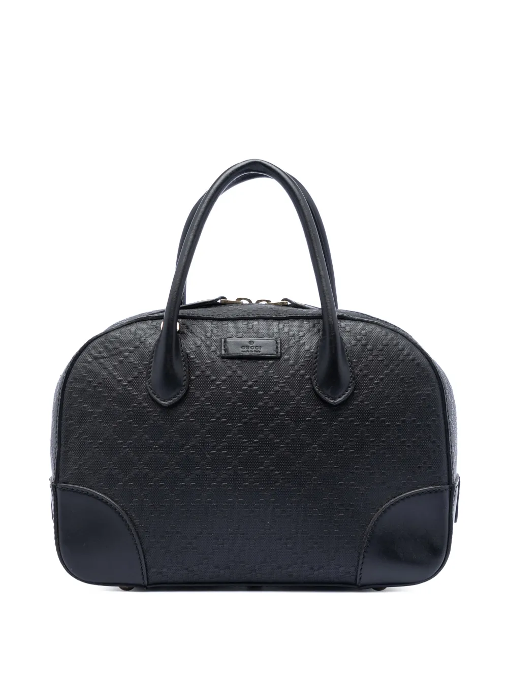 Gucci Pre-Owned 2016-2026 Diamante Bright Leather satchel - Nero