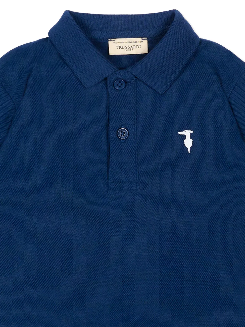 TRUSSARDI JUNIOR Poloshirt met logo en korte mouwen Blauw