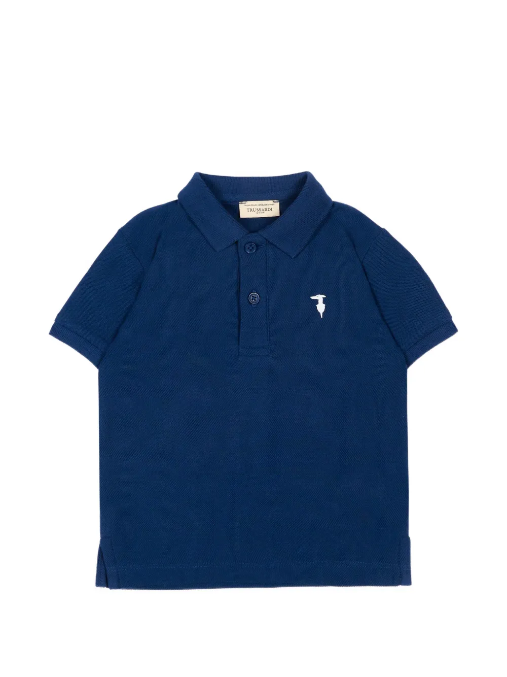 TRUSSARDI JUNIOR short sleeve logo polo - Blu