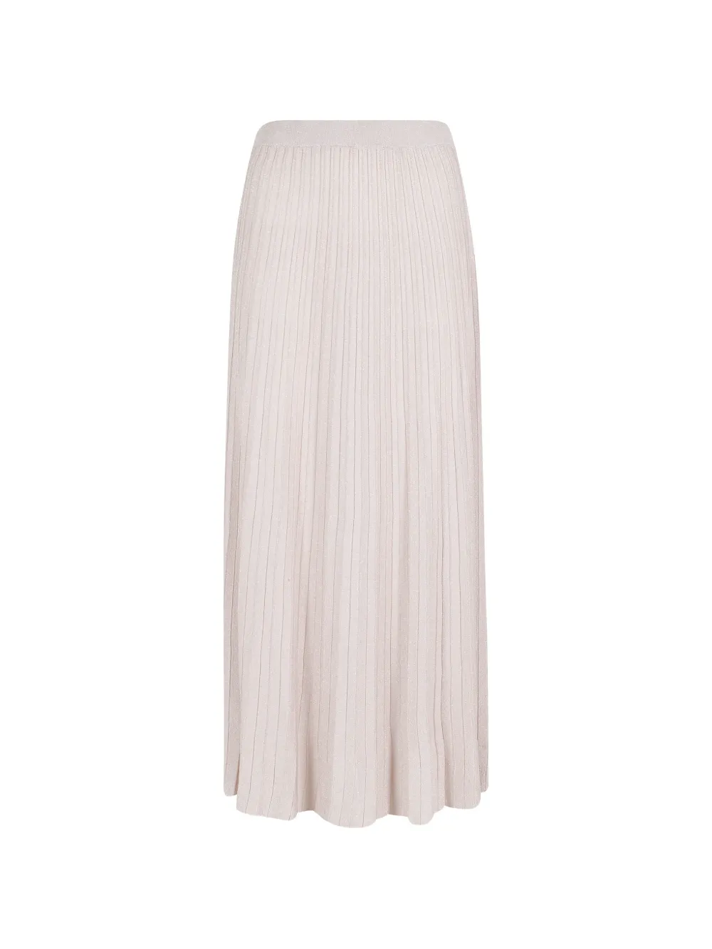 Roberto Collina metallic ribbed-knit mid skirt - Toni neutri
