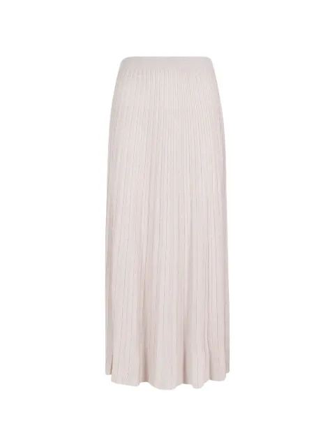 Roberto Collina metallic ribbed-knit mid skirt