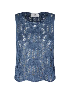 Jean Paul Gaultier striped-pattern Mesh Top | FARFETCH JP