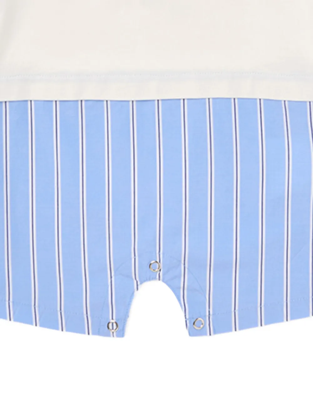 Off-White Kids Gestreept babypakje Beige