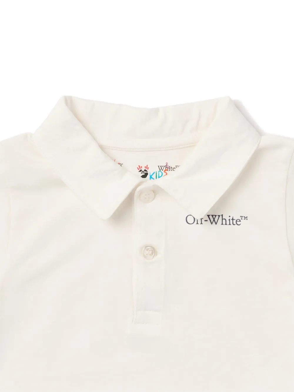 Off-White Kids Gestreept babypakje Beige