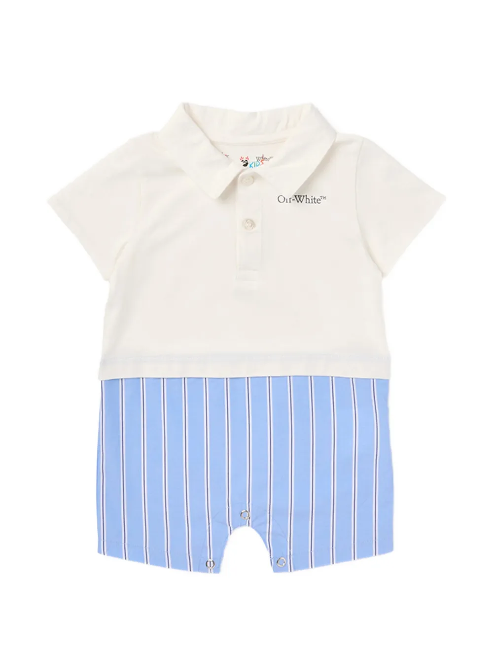 Off-White Kids striped shorties - Neutrals