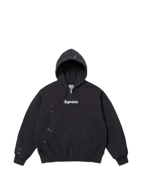 Supreme x MM6 Maison Margiela Box Logo zip-up hoodie