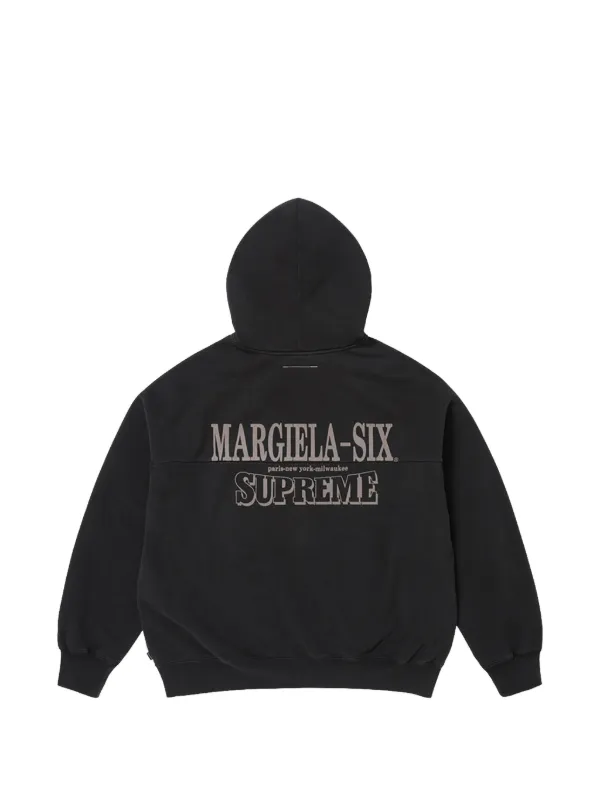 Supreme x MM6 Maison マルジェラ ジップパーカー | ブラック