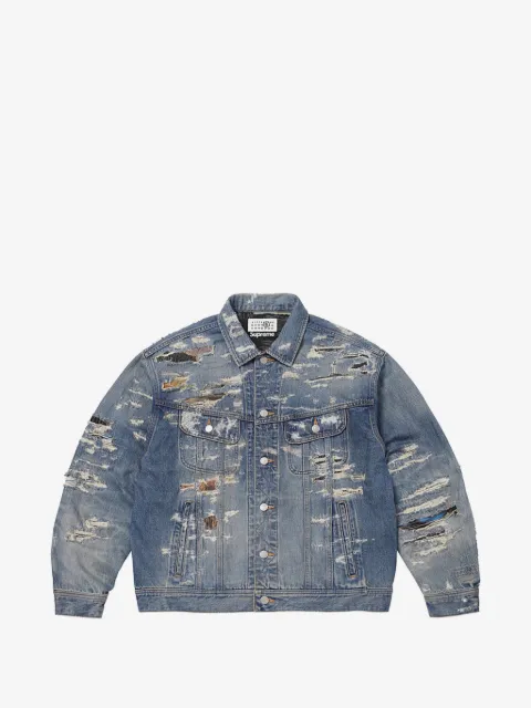 Supreme x MM6 Maison Margiela distressed denim jacket