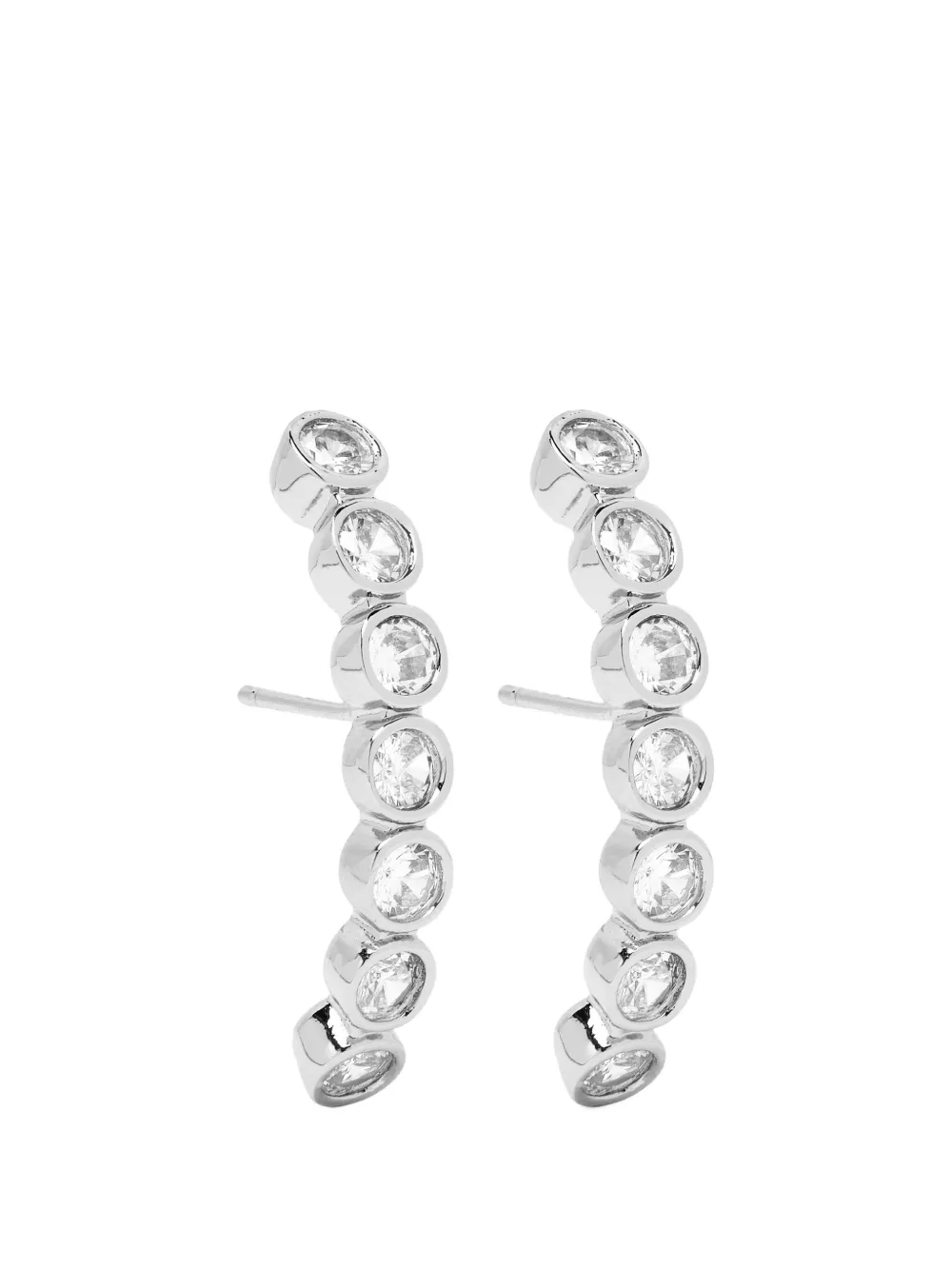 YOJ post-back earrings - Argento