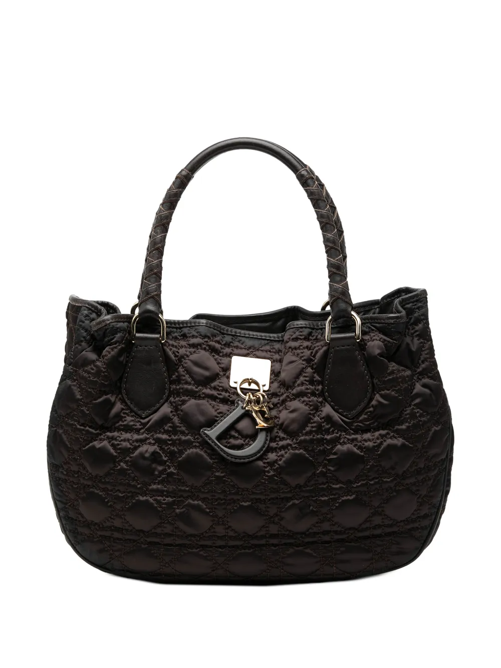 Christian Dior Pre-Owned 2008 Nylon Cannage Lovely handbag - Braun