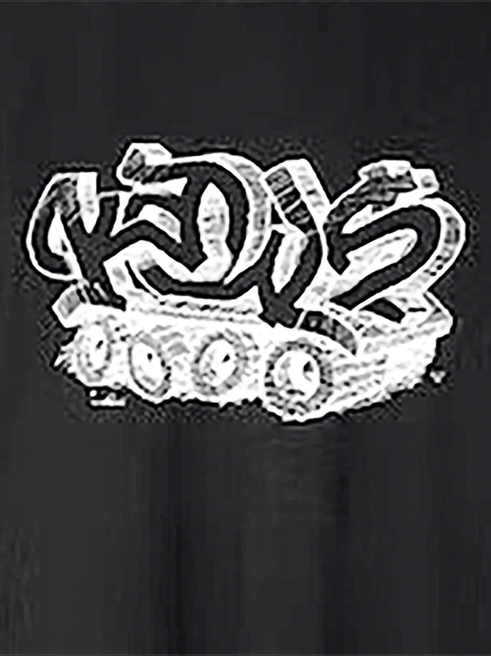 KAWS x Uniqlo Wordmark T-shirt Zwart