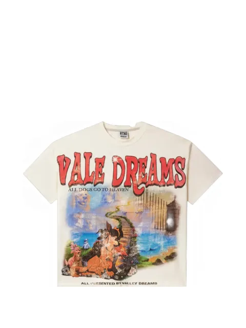 Vale All Dogs Go To Heaven printed T-shirt
