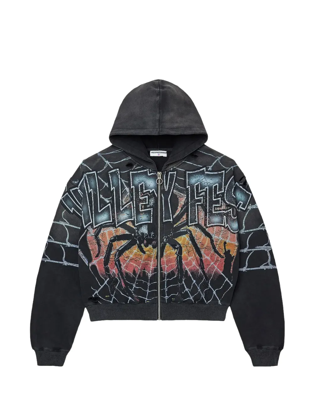 Vale Big Widow zip-up hoodie - Nero