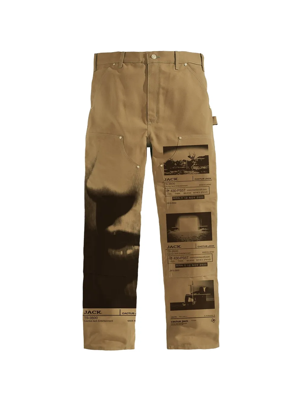Travis Scott print trousers - Toni neutri