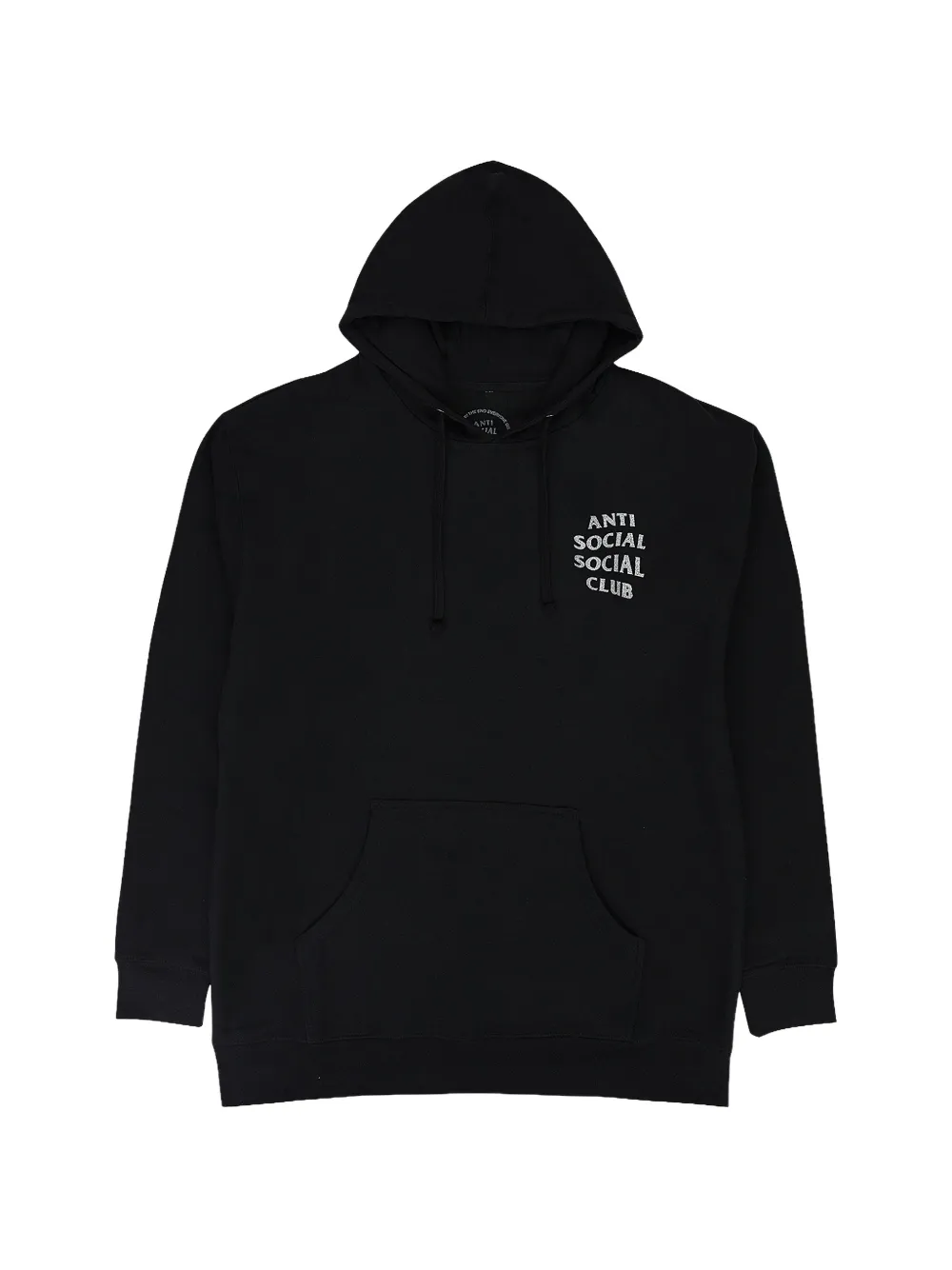 Anti Social Social Club glitter-lettering hoodie - Nero