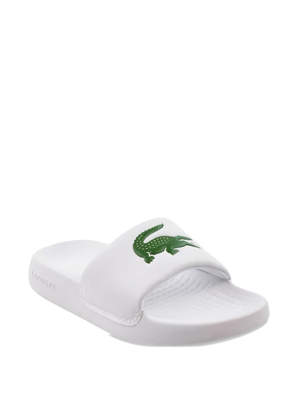 Lacoste logo-detail slides - Bianco