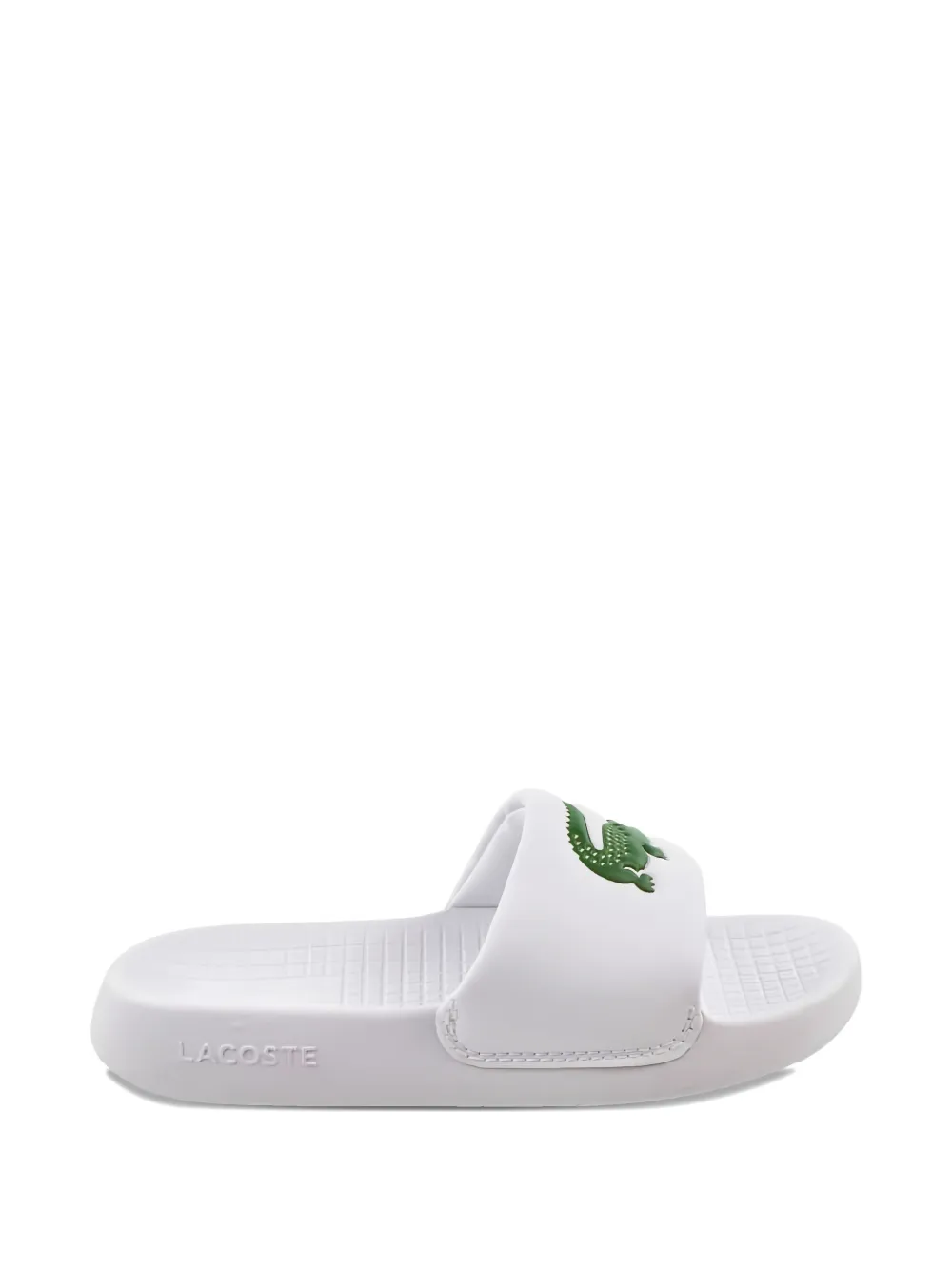 Lacoste Slippers met logodetail Wit