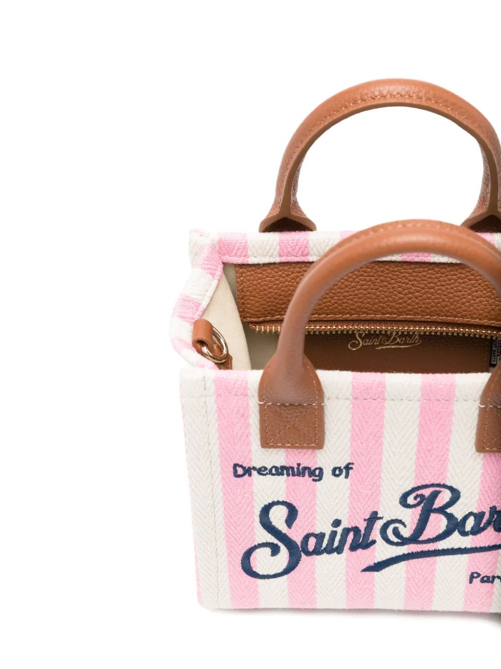 MC2 Saint Barth Kleine Vanity shopper met geborduurd logo Roze