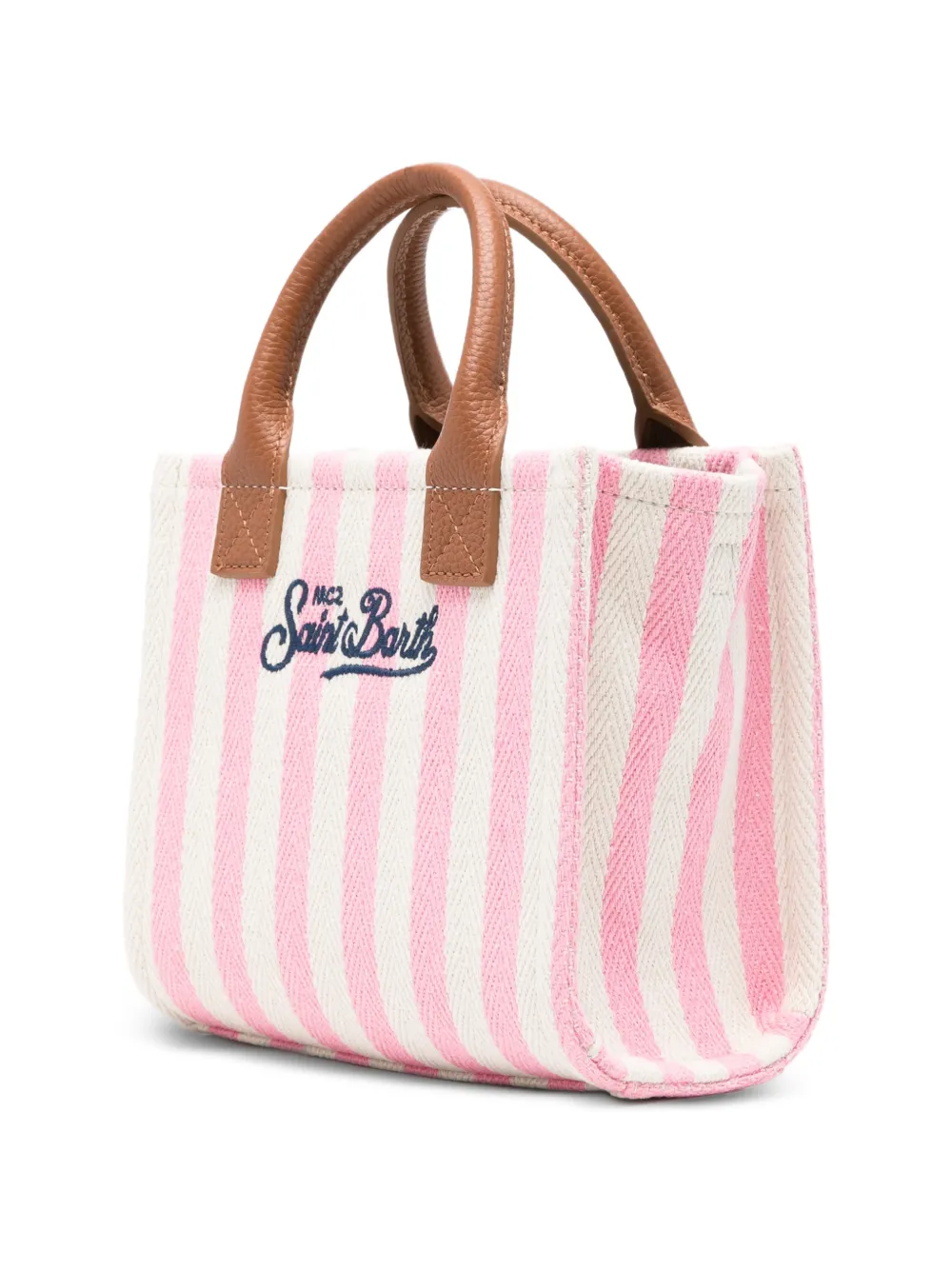 MC2 Saint Barth Kleine Vanity shopper met geborduurd logo Roze