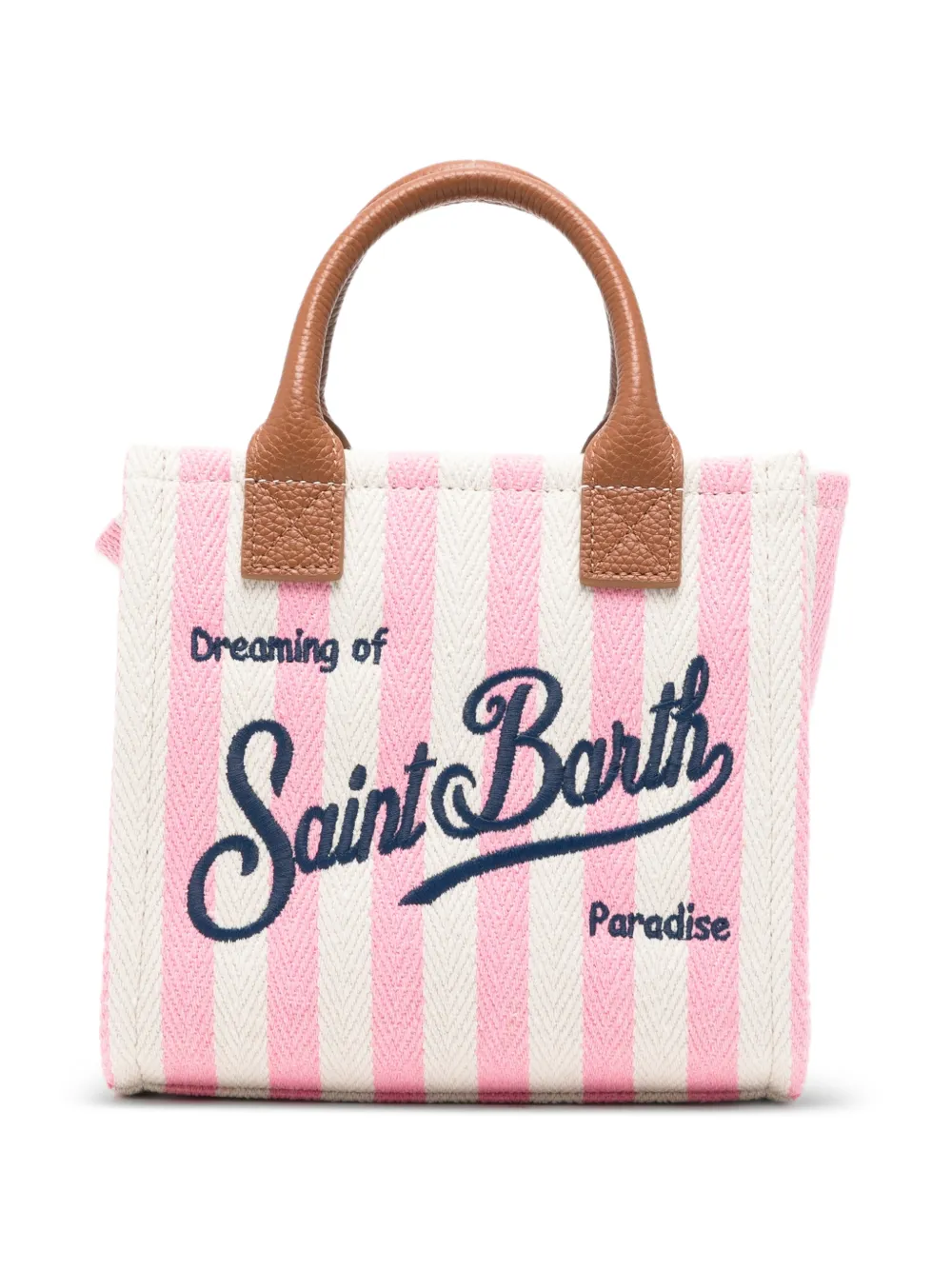 MC2 Saint Barth Kleine Vanity shopper met geborduurd logo Roze