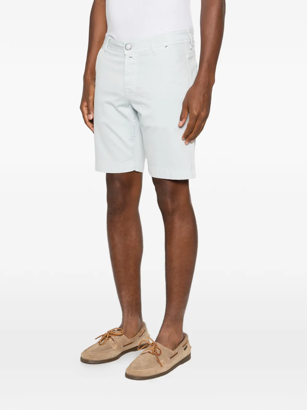 Jacob Cohën Shorts met riemlussen Blauw