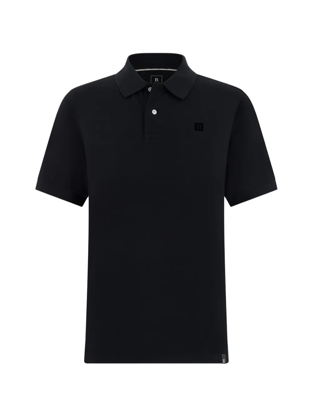 Boggi Milano flocked pique polo shirt - Nero