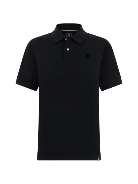 Boggi Milano Beflocktes Piqué-Poloshirt