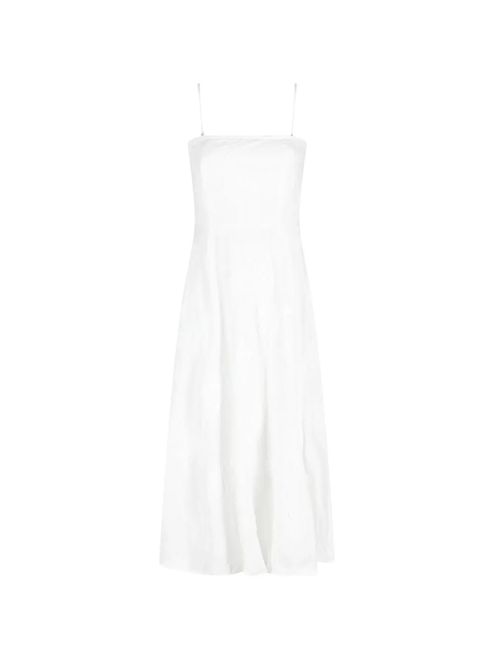 ROTATE BIRGER CHRISTENSEN floral-embroidered midi dress - White
