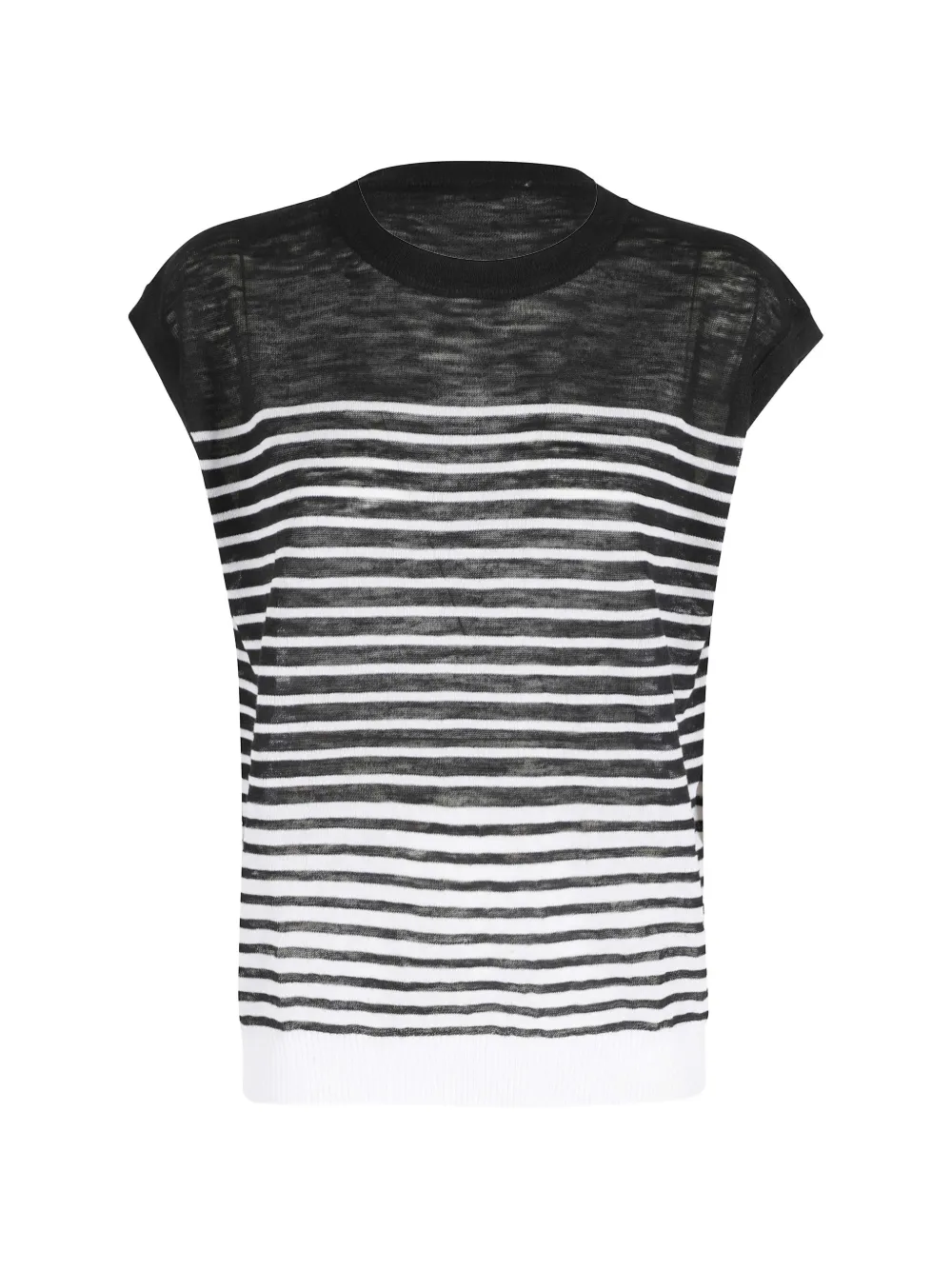 Roberto Collina striped T-shirt - Schwarz