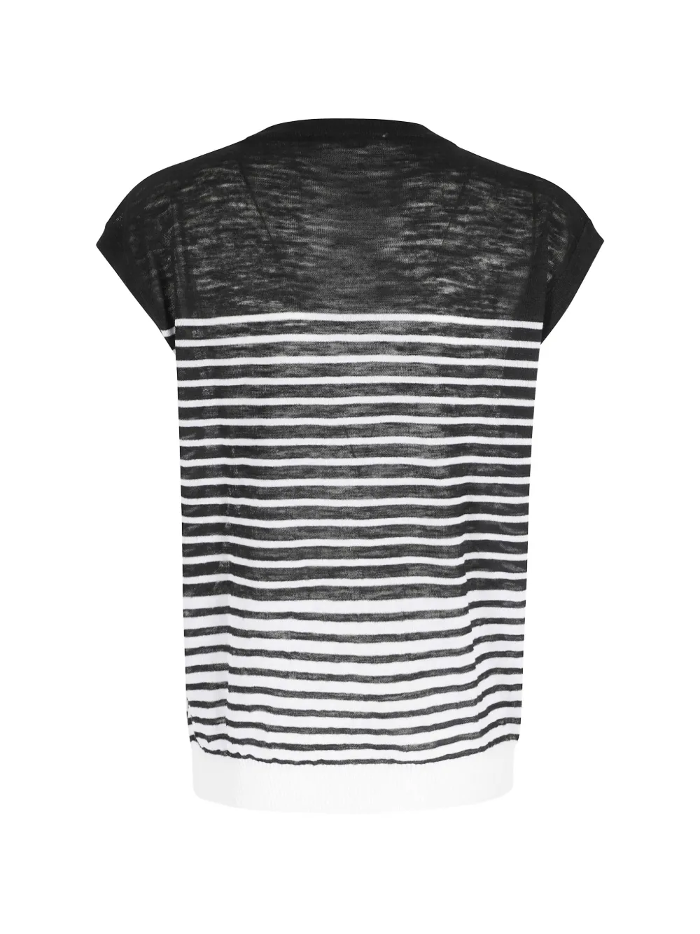 Roberto Collina Gestreept T-shirt Zwart