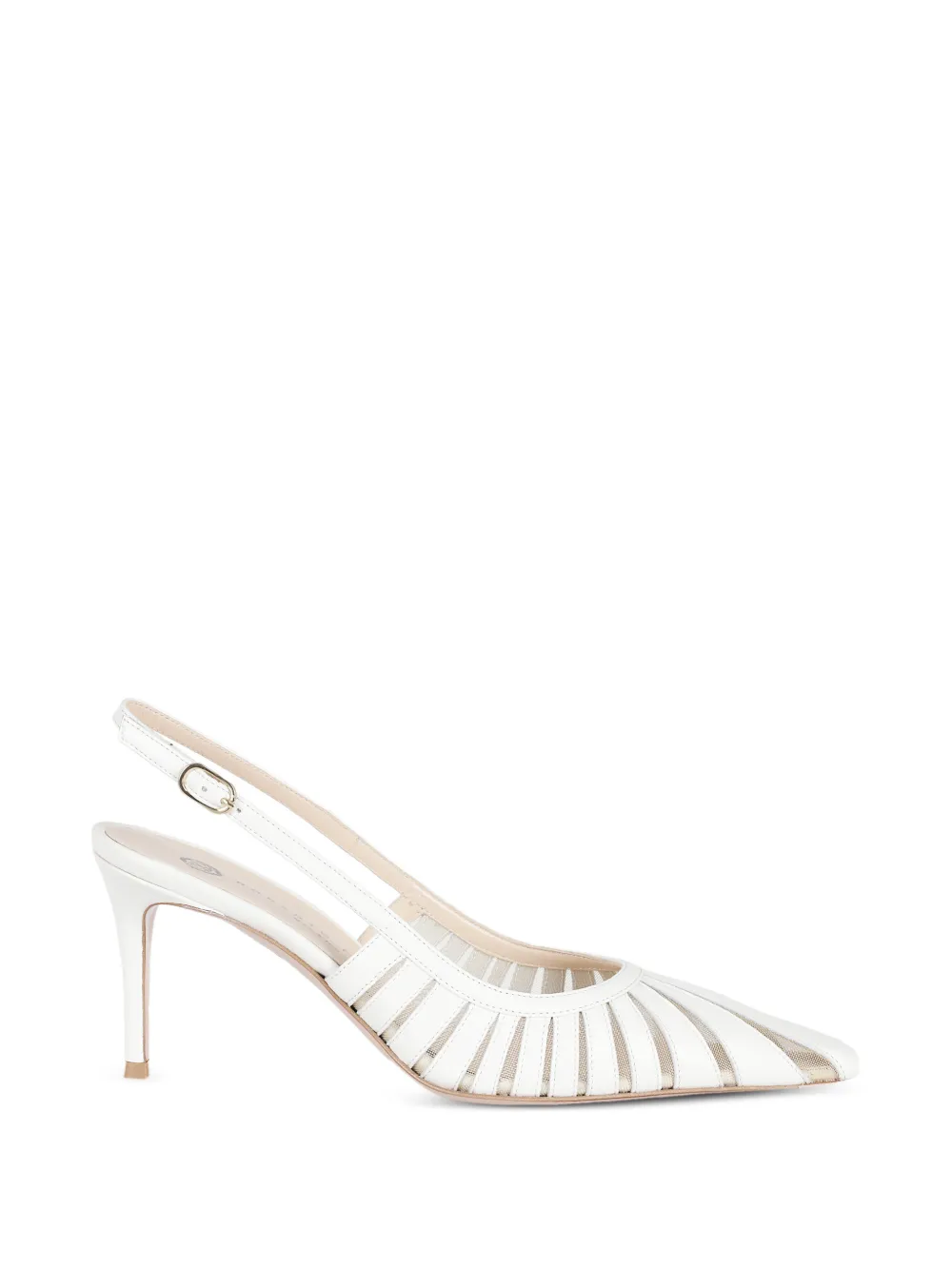 Roberto Festa Sunny cut-out slingback heeled pumps - Bianco