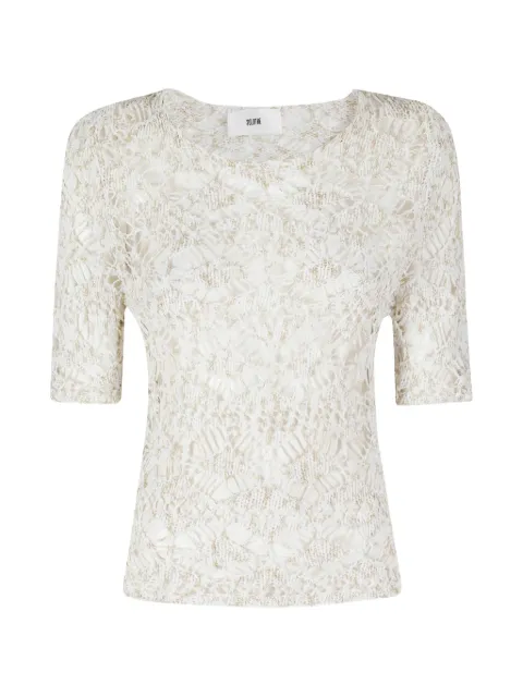 SOLOTRE Maglia Rete crochet-knit top