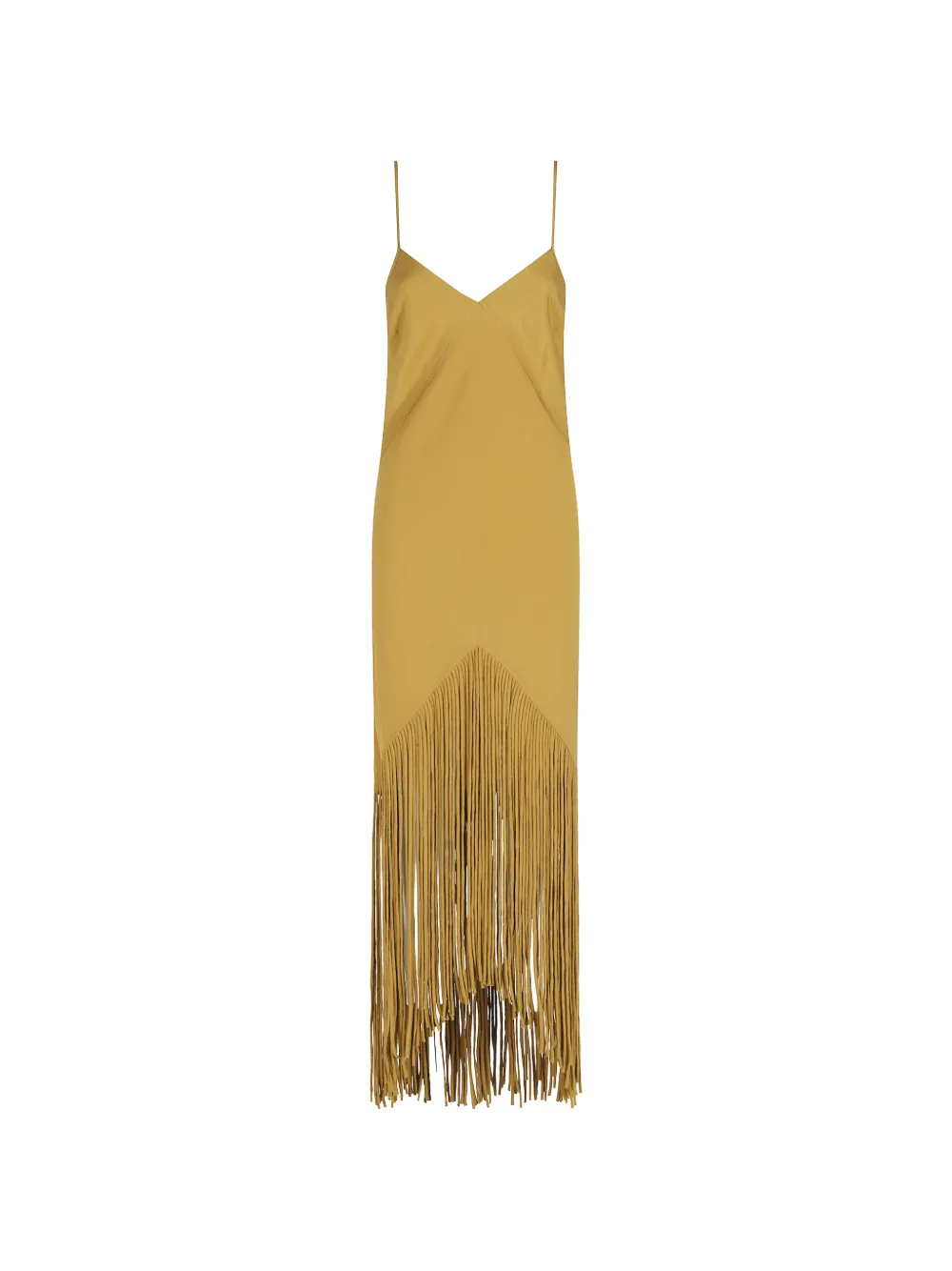 PINKO fringed asymmetric dress - Giallo