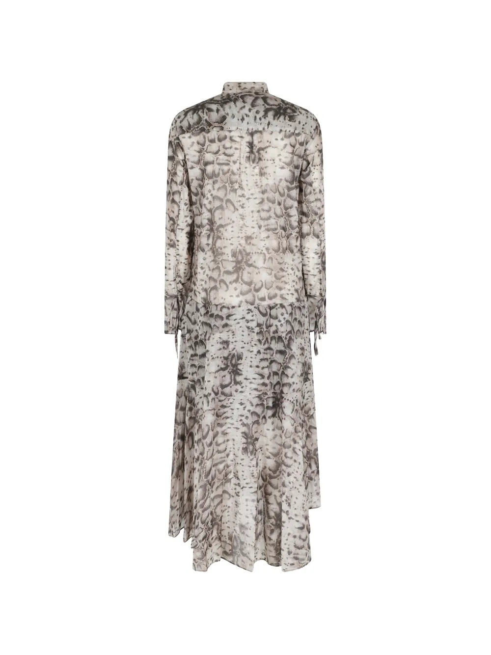 PINKO Gelaagde jurk met slangen-print Beige