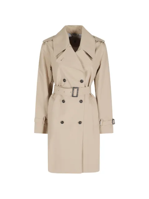 Save The Duck double-breasted belted trench coat