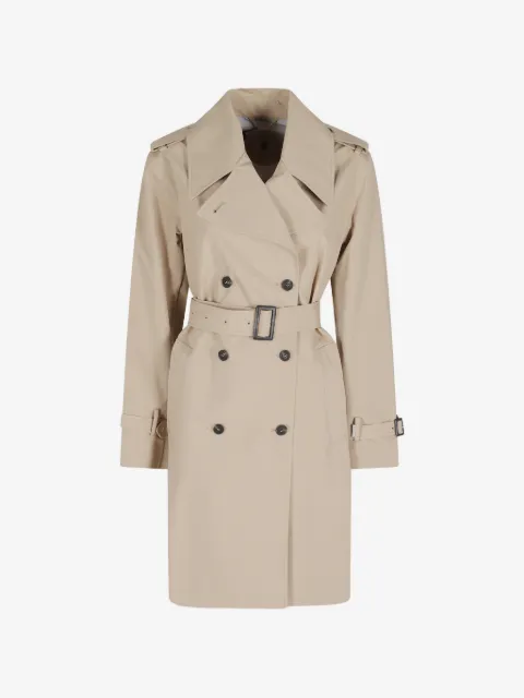 Save The Duck double-breasted belted trench coat