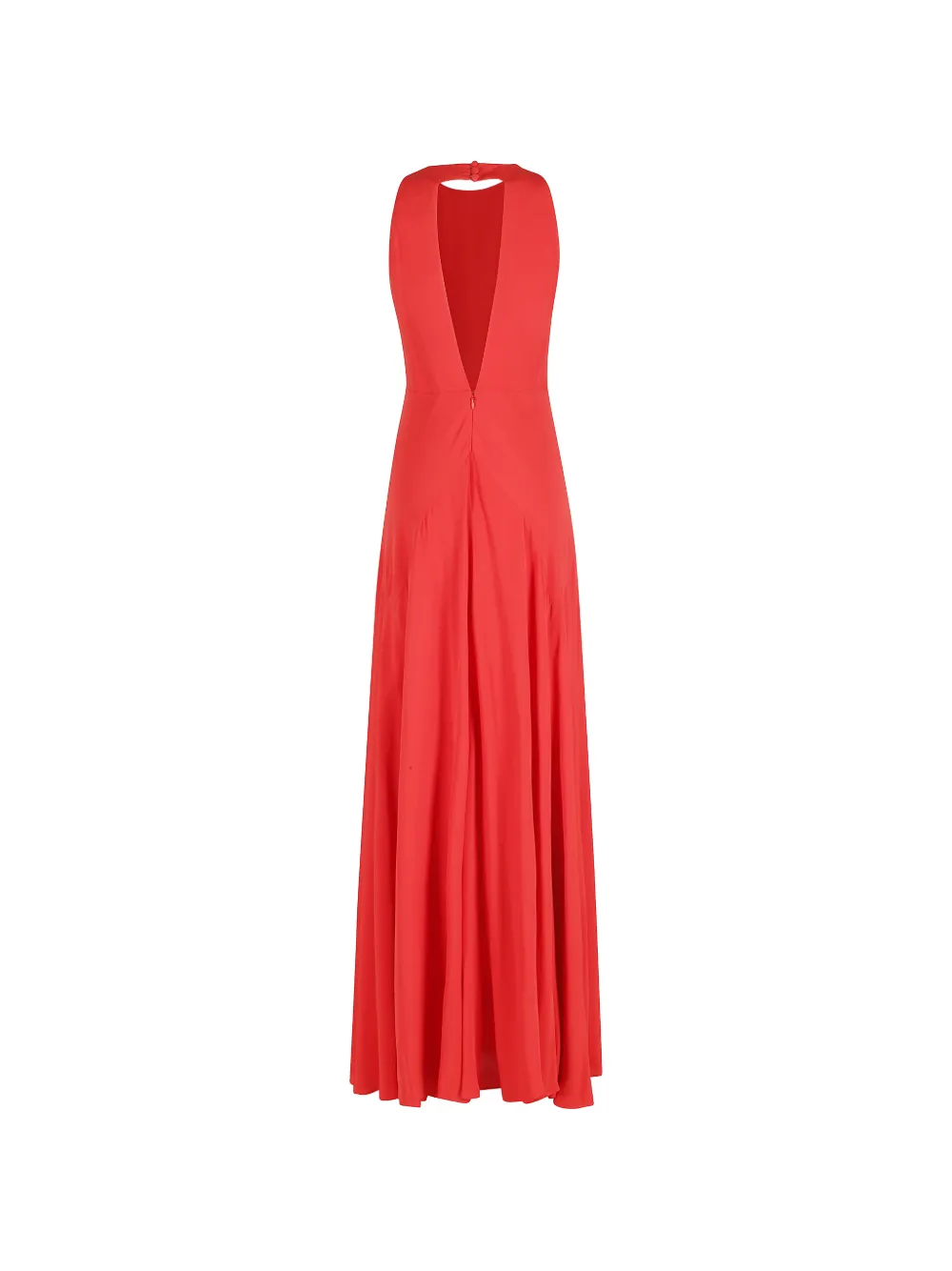 Erika Cavallini Cornelia maxi-jurk met open rug Rood