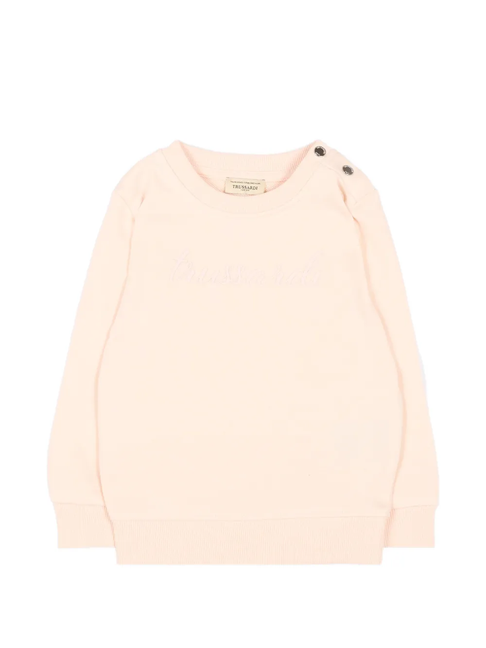 TRUSSARDI JUNIOR crewneck long-sleeved sweatshirt - Rosa