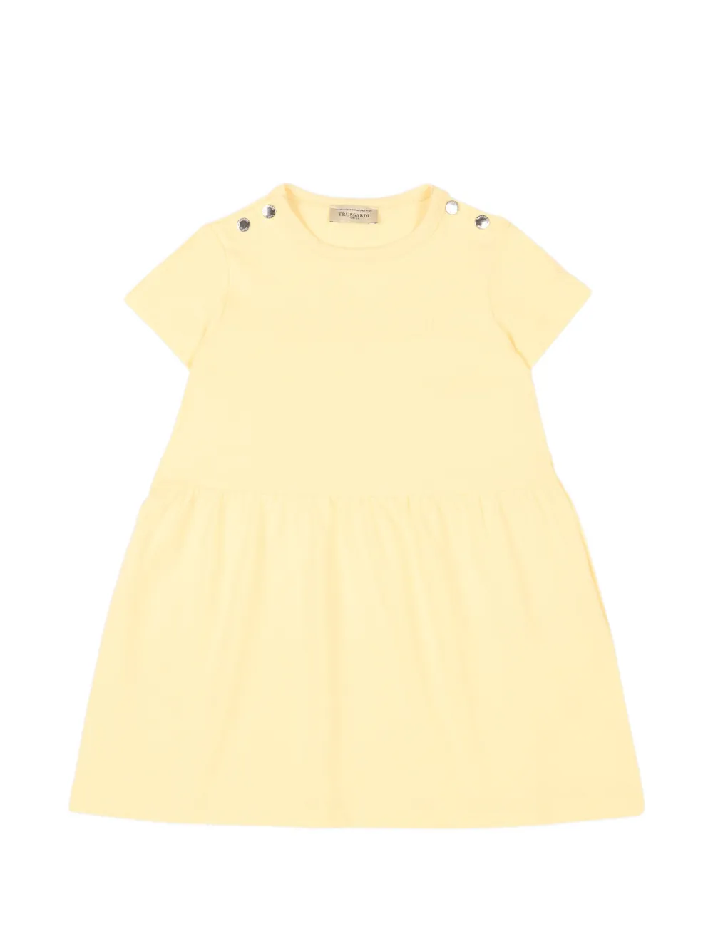TRUSSARDI JUNIOR short-sleeved dress - Giallo