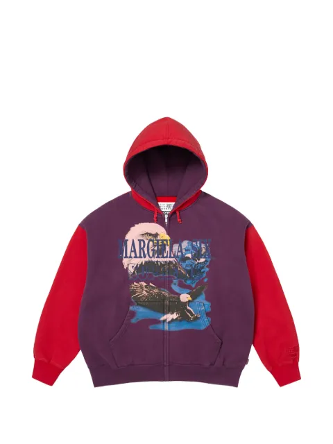 Supreme x MM6 Maison Margiela eagle-motif hoodie