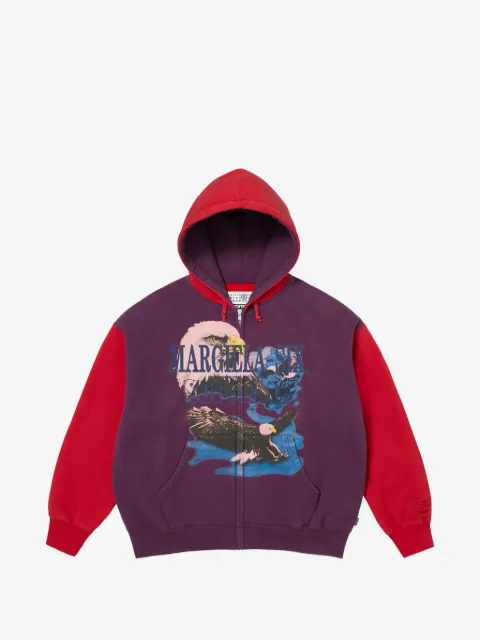 Supreme x MM6 Maison Margiela eagle-motif hoodie