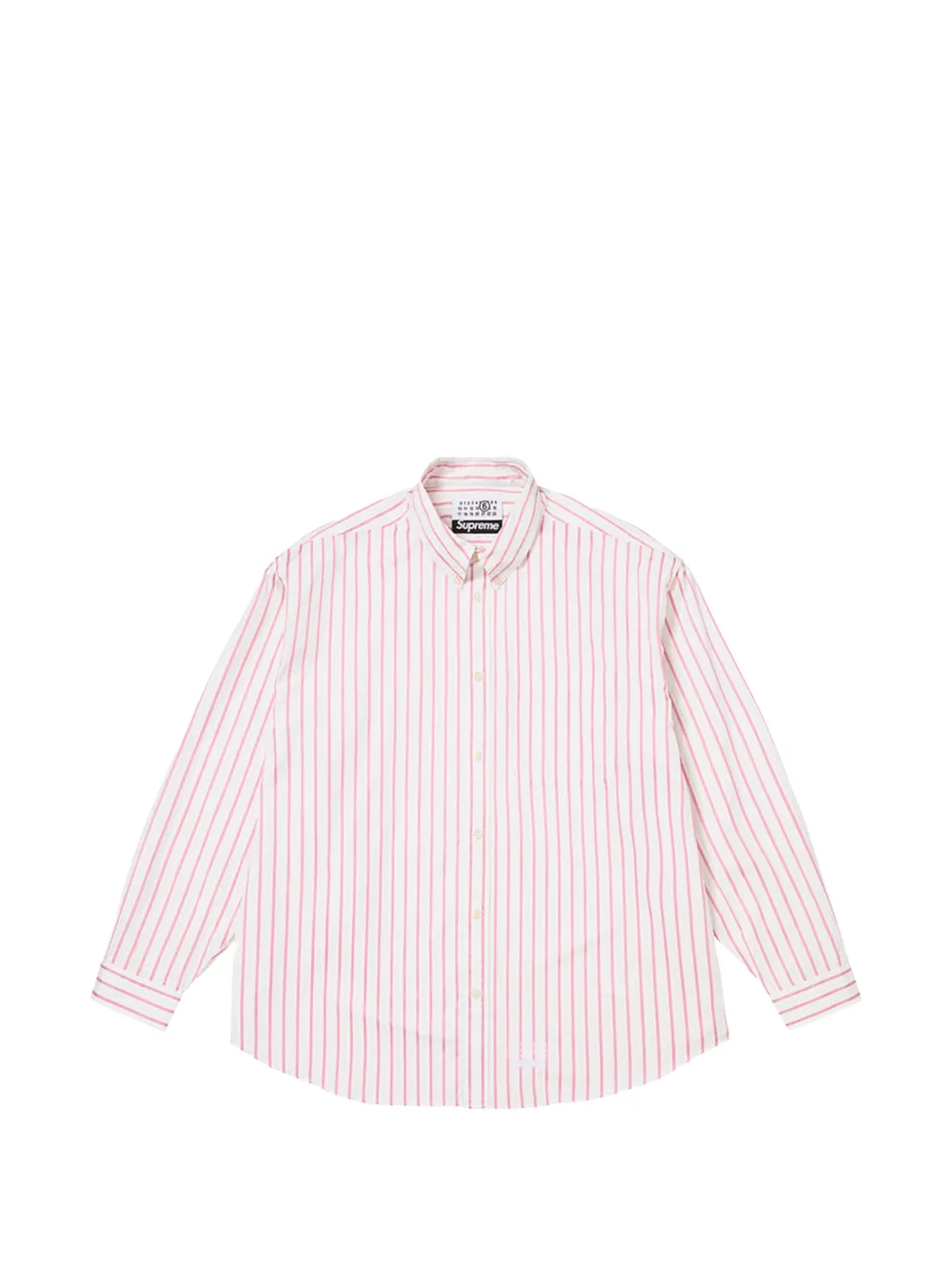 Supreme x MM6 Maison Margiela striped shirt - Bianco