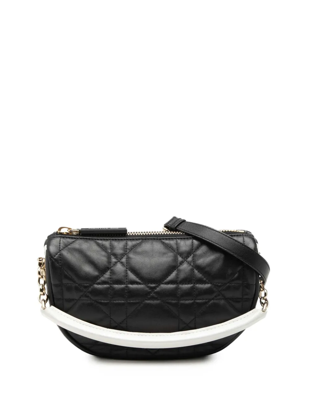 Christian Dior Pre-Owned 2021 Small Lambskin Cannage Dior Vibe Hobo satchel - Schwarz